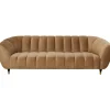 KARE Design Canapé Spectra 3 Places Velours Marron ^ Canapé & Banquette