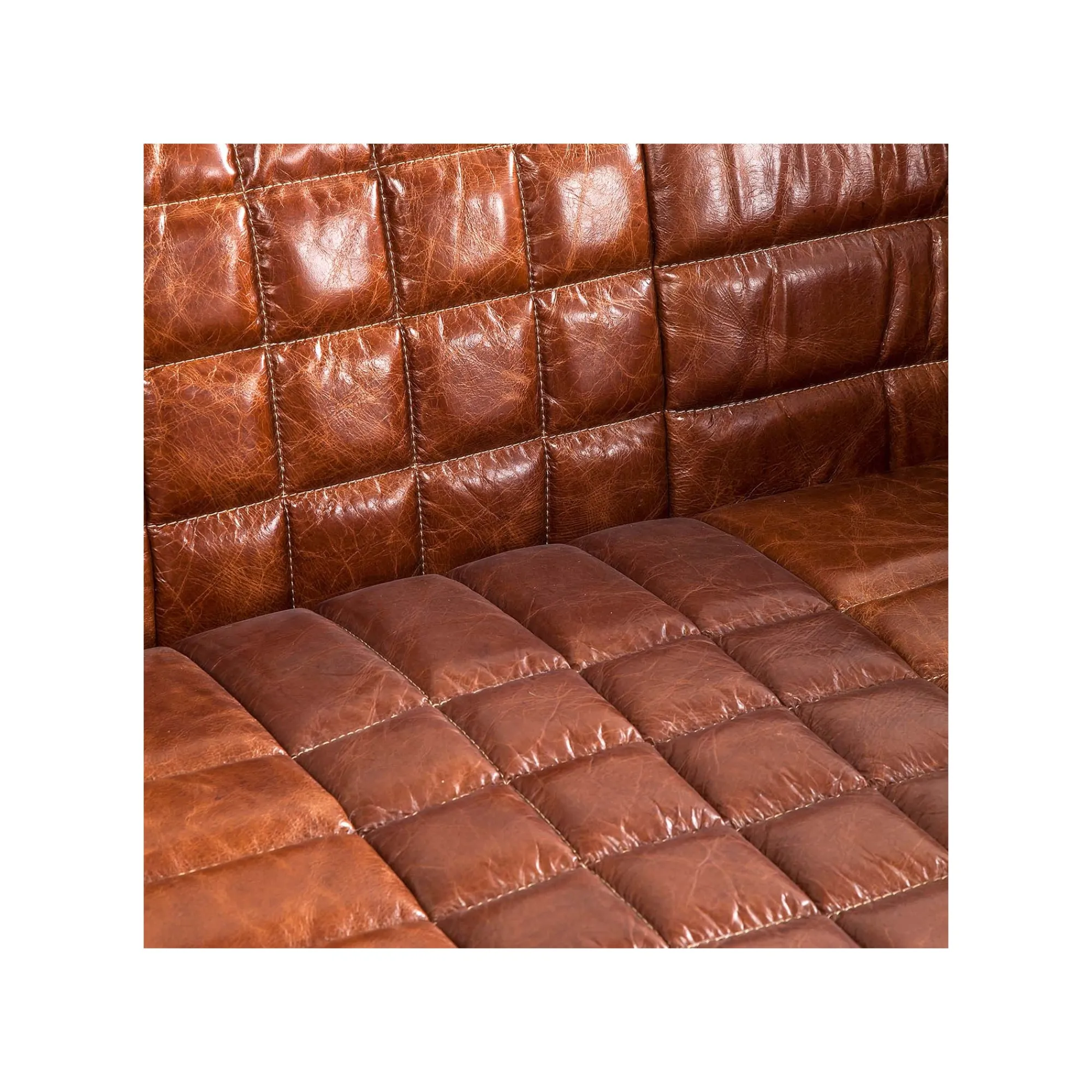 KARE Design Canapé Square Dance 3 Places Cuir ^ Canapé & Banquette