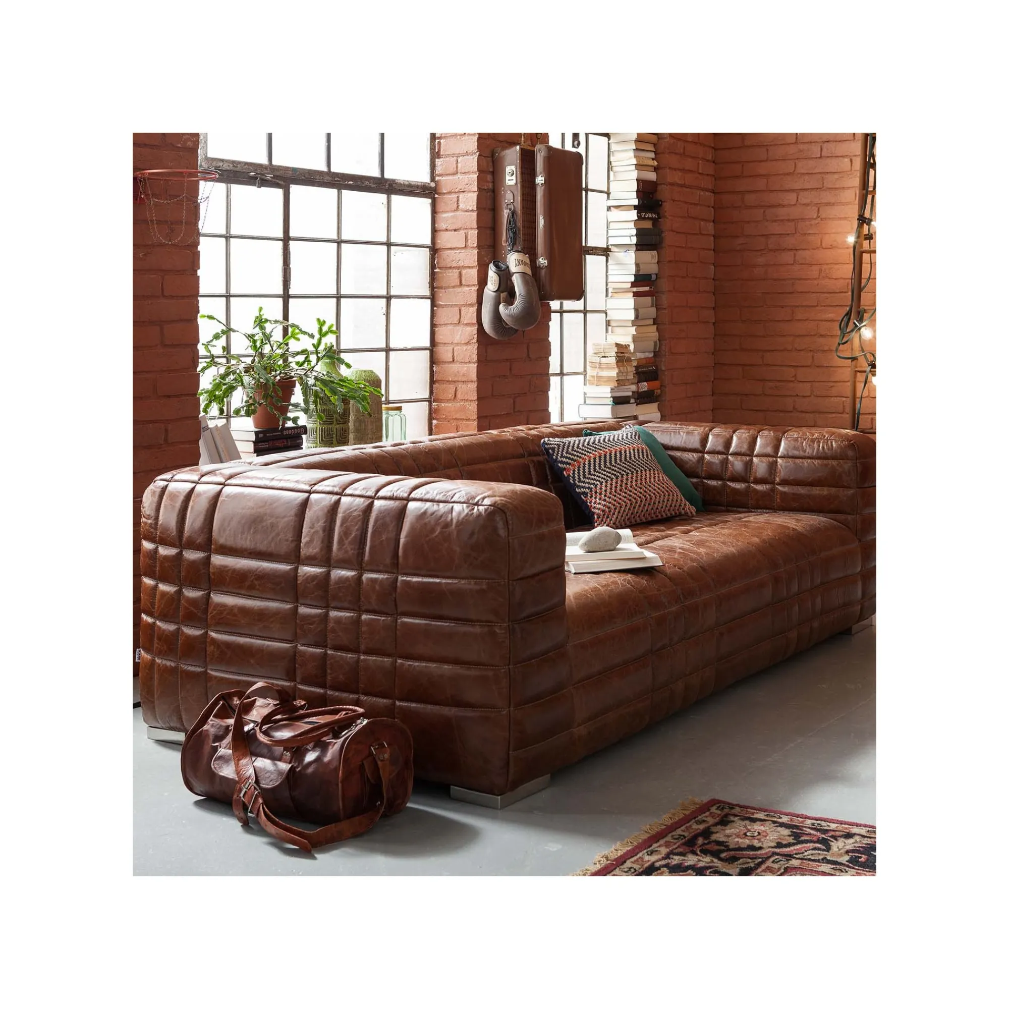 KARE Design Canapé Square Dance 3 Places Cuir ^ Canapé & Banquette