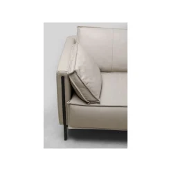 KARE Design Canapé Victor 3 Places Cuir Gris ^ Canapé & Banquette