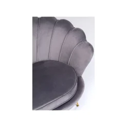 KARE Design Canapé Water Lily 2 Places Velours Gris Et Acier Doré ^ Canapé & Banquette