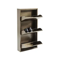 KARE Design Casier à Chaussures Caruso Bronze 3 Tiroirs ^ Meuble À Chaussures