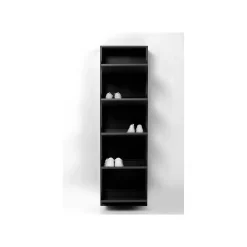 KARE Design Casier à Chaussures Caruso Noir 5 Tiroirs ^ Meuble À Chaussures
