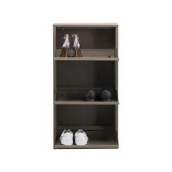 KARE Design Casier à Chaussures Caruso Taupe 3 Tiroirs ^ Meuble À Chaussures