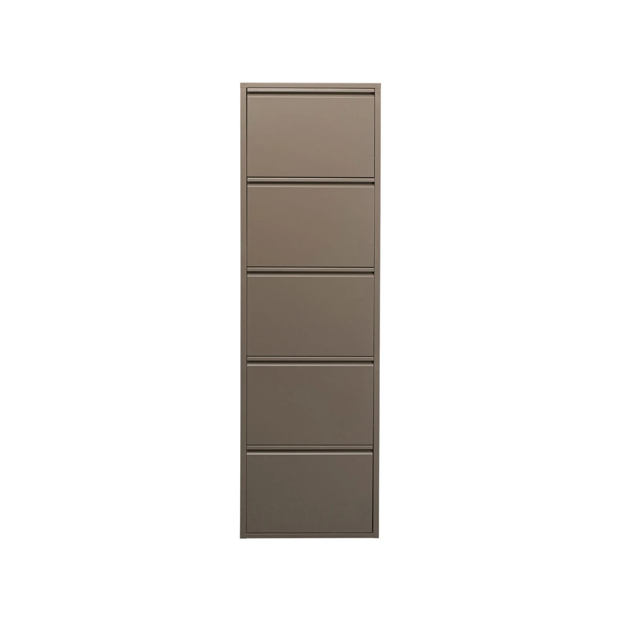 KARE Design Casier à Chaussures Caruso Taupe 5 Tiroirs ^ Meuble À Chaussures
