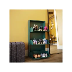 KARE Design Casier à Chaussures Caruso Vert 3 Tiroirs ^ Meuble À Chaussures