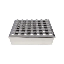 KARE Design Cendrier Soho Carré Argenté 25x25cm ^ Cendrier