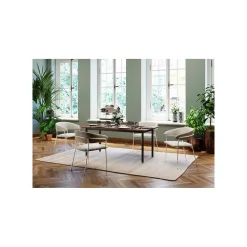 KARE Design Chaise Avec Accoudoirs Belle Velours Crème ^ Chaise