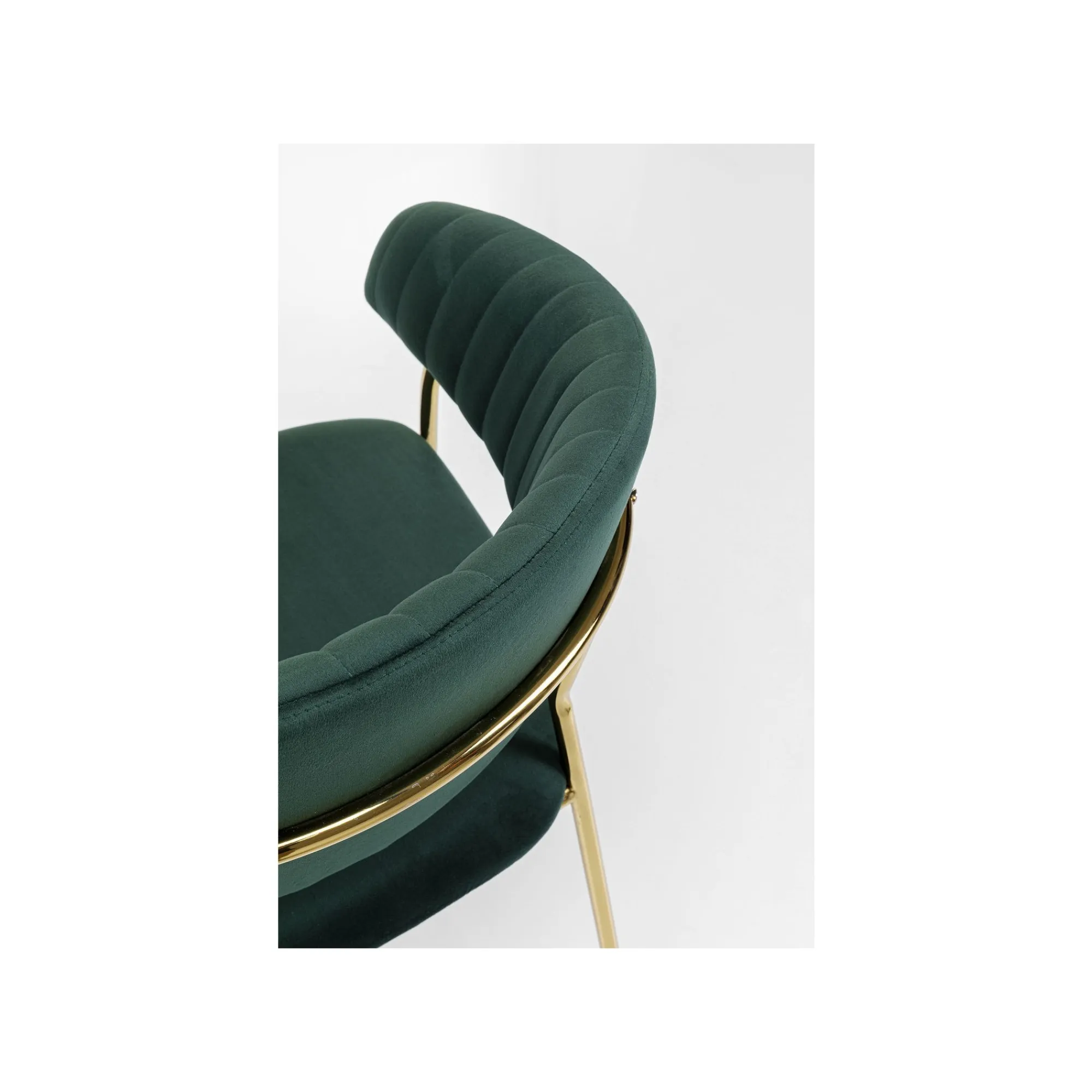 KARE Design Chaise Avec Accoudoirs Belle Velours Vert ^ Chaise