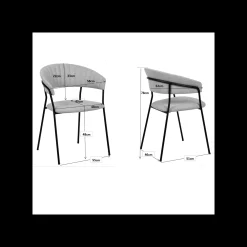 KARE Design Chaise Avec Accoudoirs Belle Velours Vert ^ Chaise
