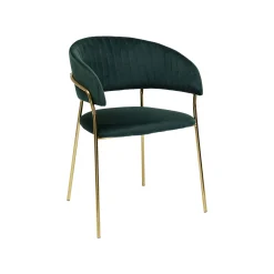 KARE Design Chaise Avec Accoudoirs Belle Velours Vert ^ Chaise