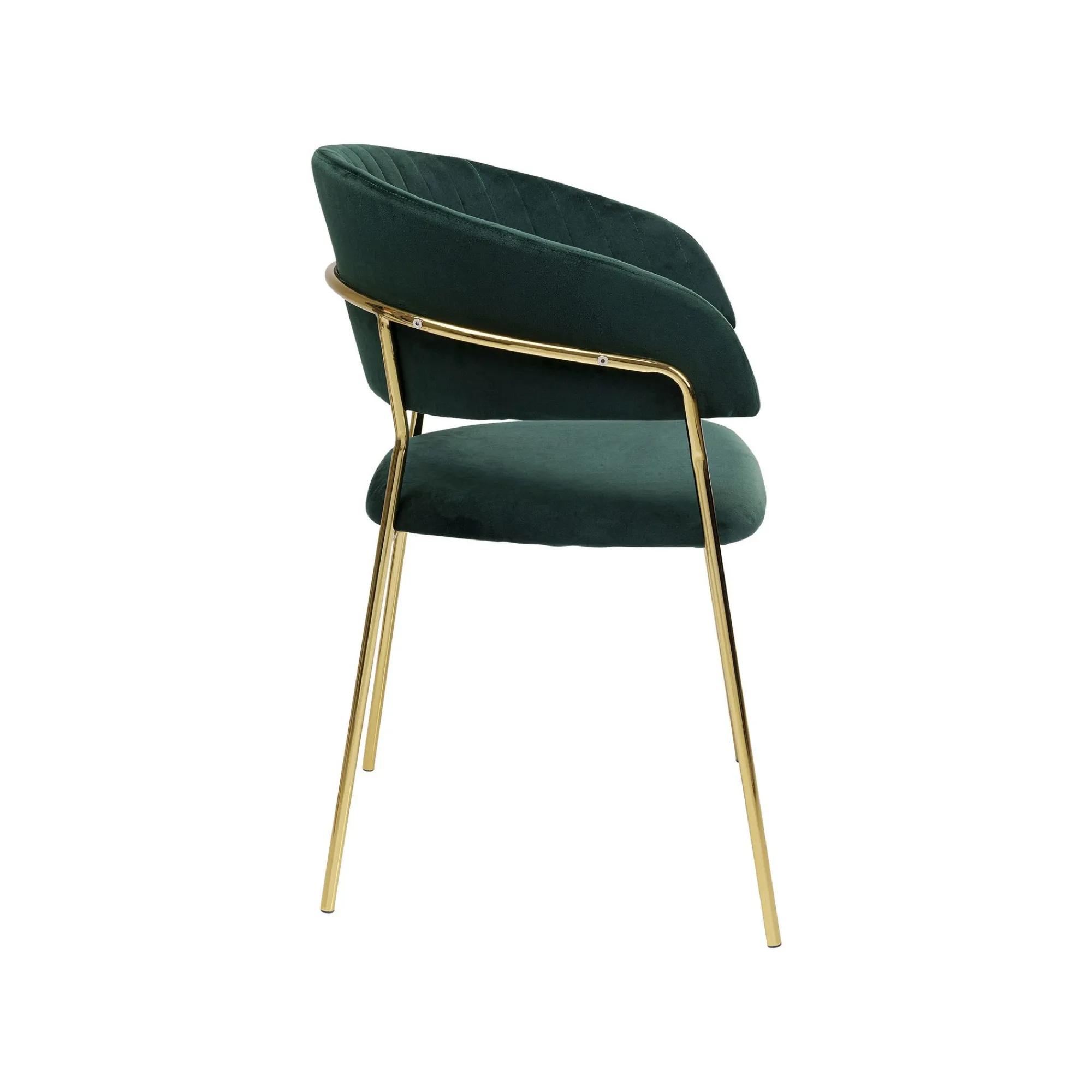 KARE Design Chaise Avec Accoudoirs Belle Velours Vert ^ Chaise