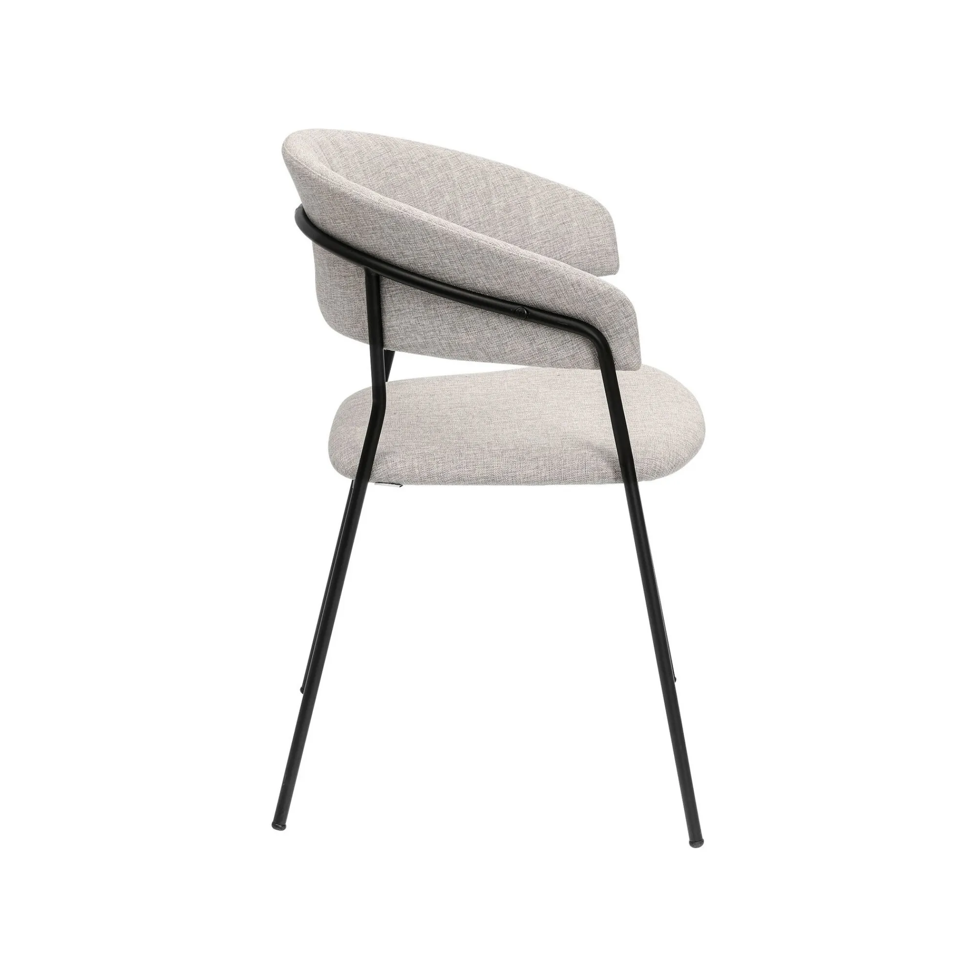 KARE Design Chaise Avec Accoudoirs Belle Grise ^ Chaise