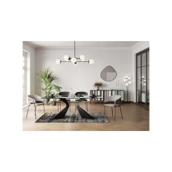 KARE Design Chaise Avec Accoudoirs Belle Grise ^ Chaise