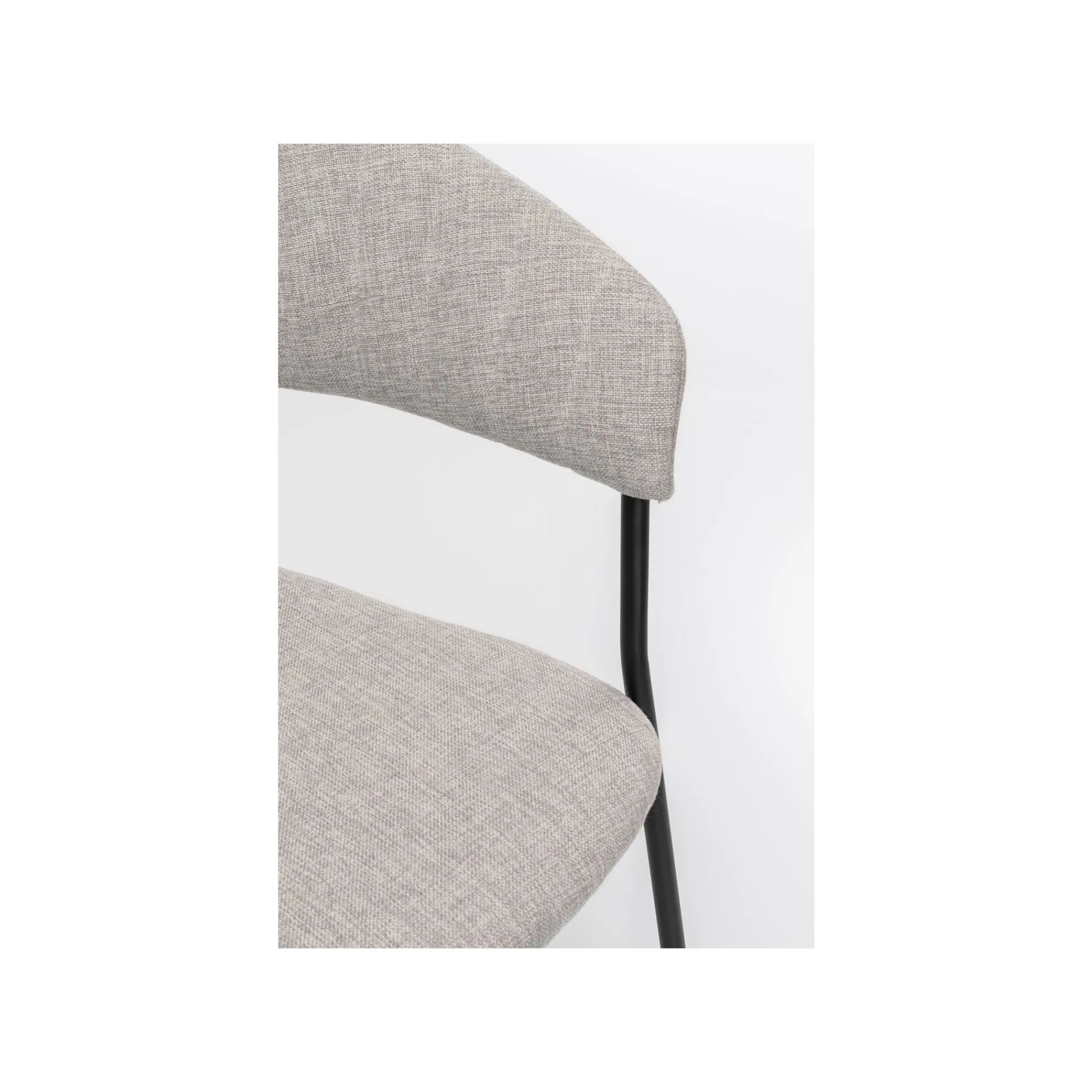 KARE Design Chaise Avec Accoudoirs Belle Grise ^ Chaise