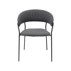 KARE Design Chaise Avec Accoudoirs Belle Anthracite ^ Chaise