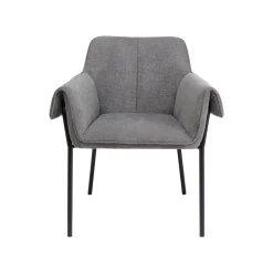 KARE Design Chaise Avec Accoudoirs Bess Grise ^ Chaise