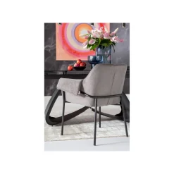 KARE Design Chaise Avec Accoudoirs Bess Grise ^ Chaise