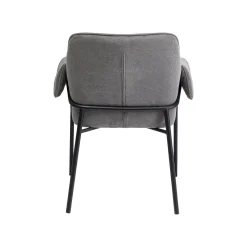 KARE Design Chaise Avec Accoudoirs Bess Grise ^ Chaise