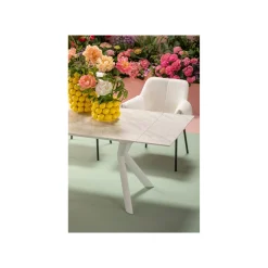 KARE Design Chaise Avec Accoudoirs Bess Crème ^ Chaise