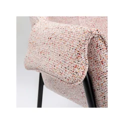 KARE Design Chaise Avec Accoudoirs Bess Flitter Crème ^ Chaise