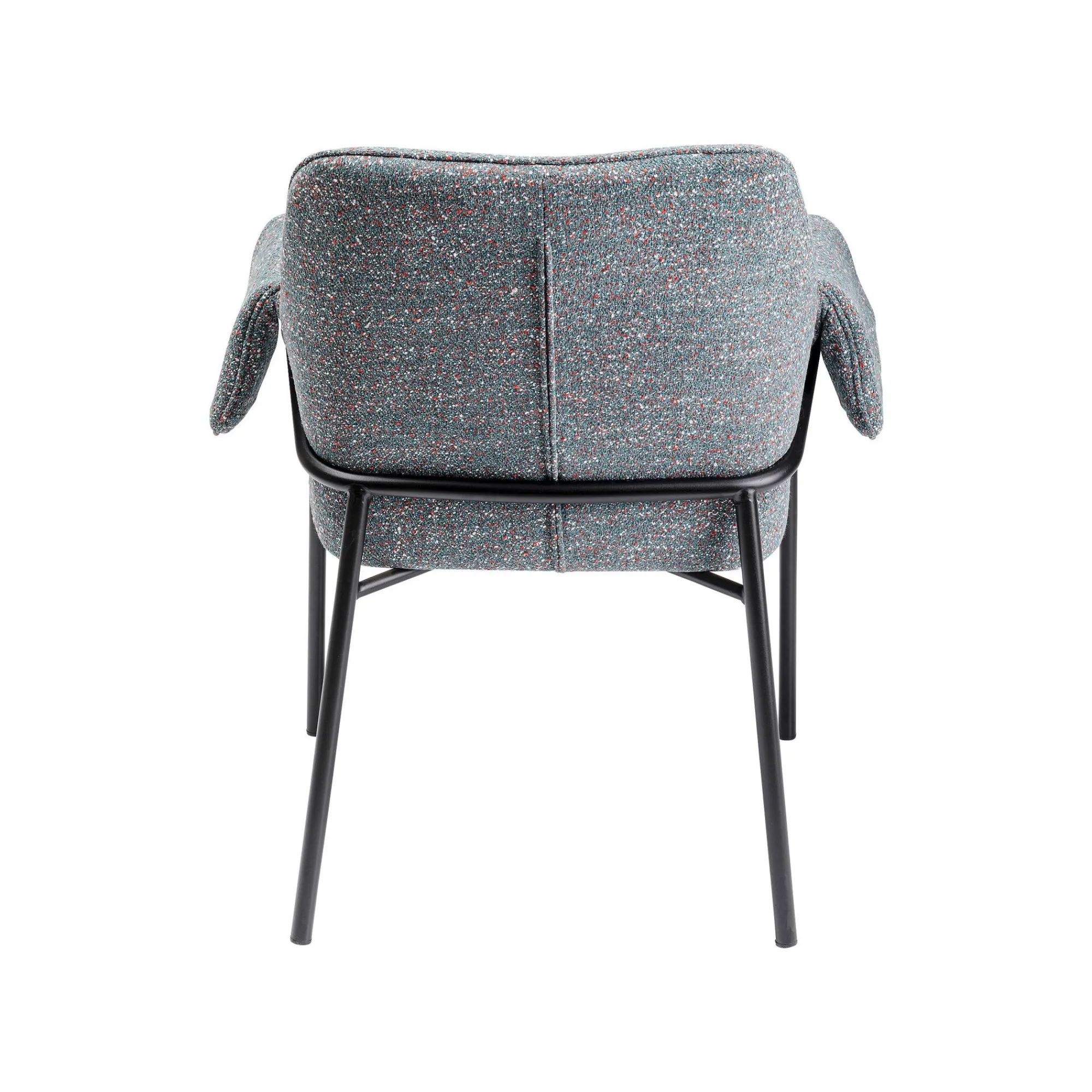 KARE Design Chaise Avec Accoudoirs Bess Flitter Grise ^ Chaise