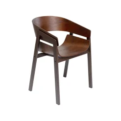 KARE Design Chaise Avec Accoudoirs Biarritz Marron ^ Chaise