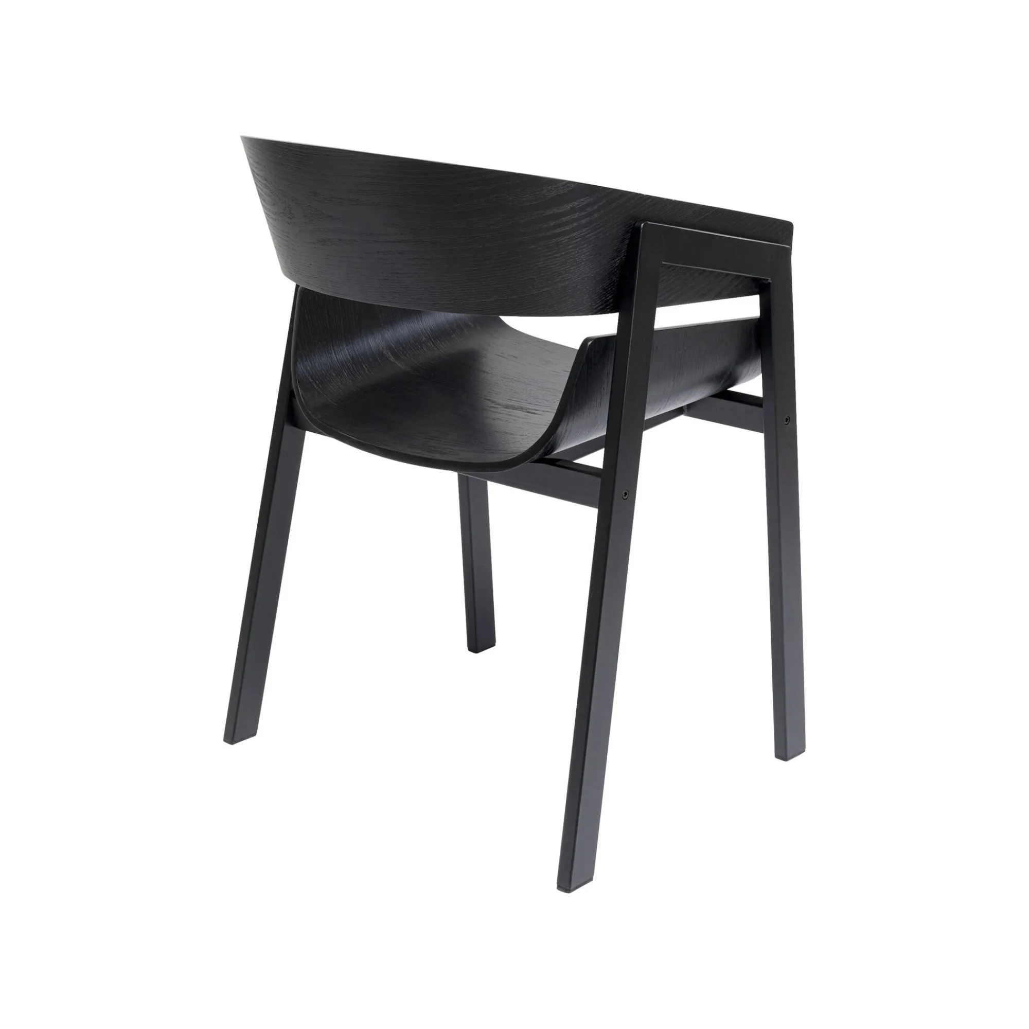 KARE Design Chaise Avec Accoudoirs Biarritz Noire ^ Chaise