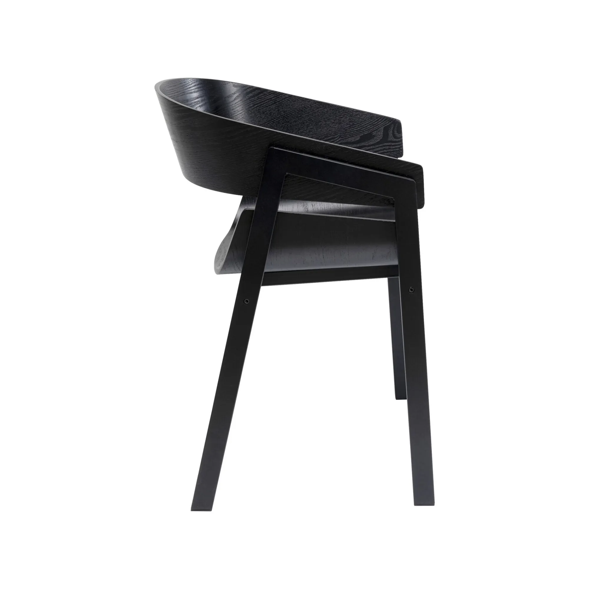 KARE Design Chaise Avec Accoudoirs Biarritz Noire ^ Chaise