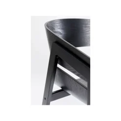 KARE Design Chaise Avec Accoudoirs Biarritz Noire ^ Chaise