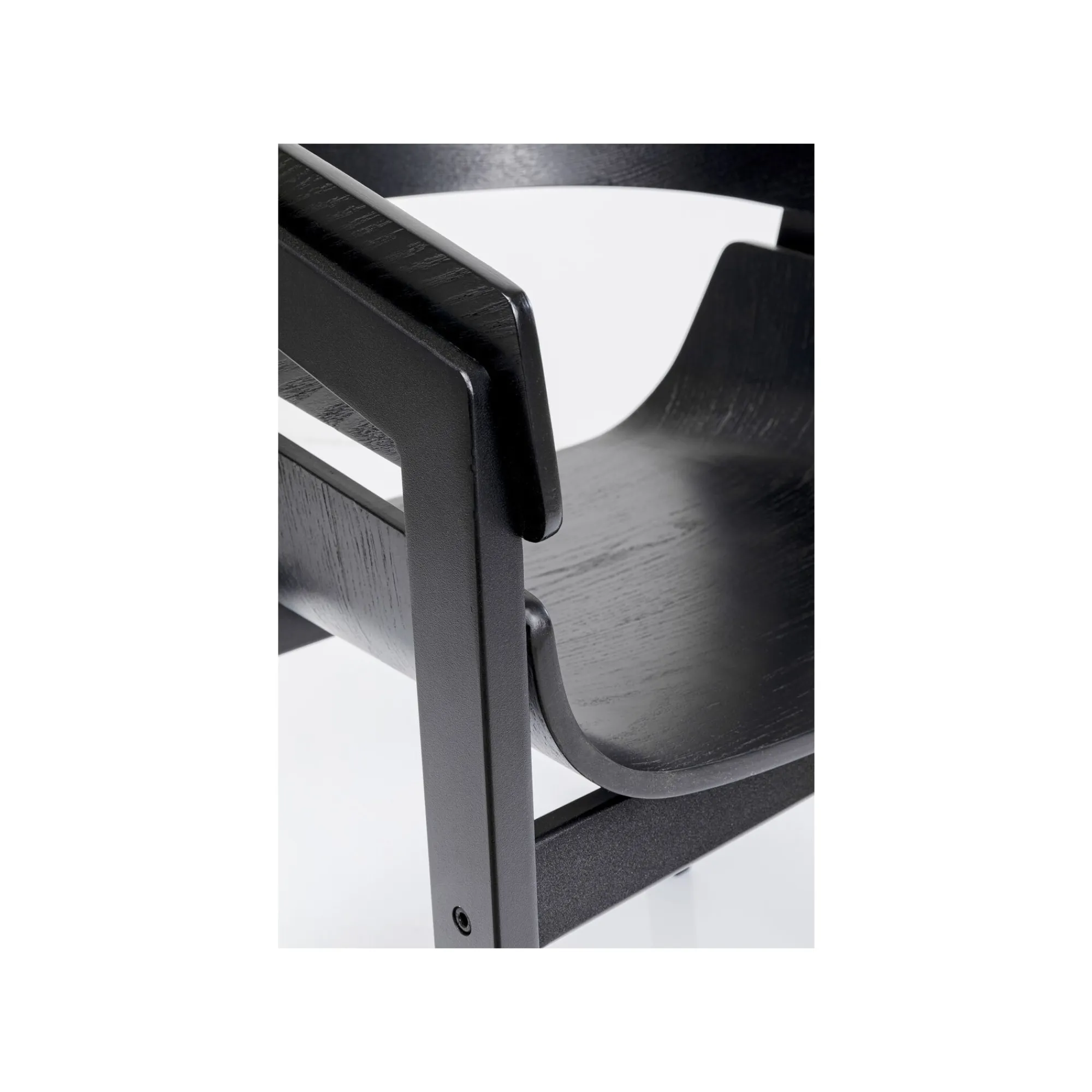 KARE Design Chaise Avec Accoudoirs Biarritz Noire ^ Chaise