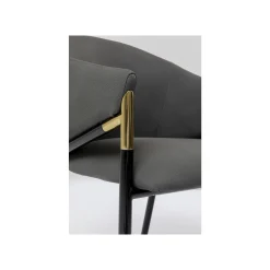 KARE Design Chaise Avec Accoudoirs Boulevard Grise ^ Chaise