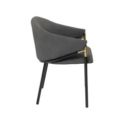 KARE Design Chaise Avec Accoudoirs Boulevard Grise ^ Chaise