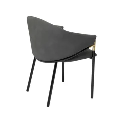 KARE Design Chaise Avec Accoudoirs Boulevard Grise ^ Chaise