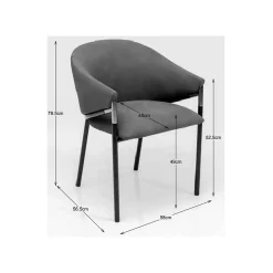 KARE Design Chaise Avec Accoudoirs Boulevard Boucle Crème ^ Chaise