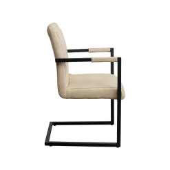 KARE Design Chaise Avec Accoudoirs Cantilever Thamos Beige ^ Chaise