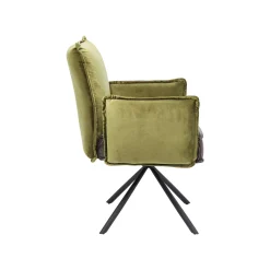 KARE Design Chaise Avec Accoudoirs Chelsea Verte Et Grise ^ Chaise