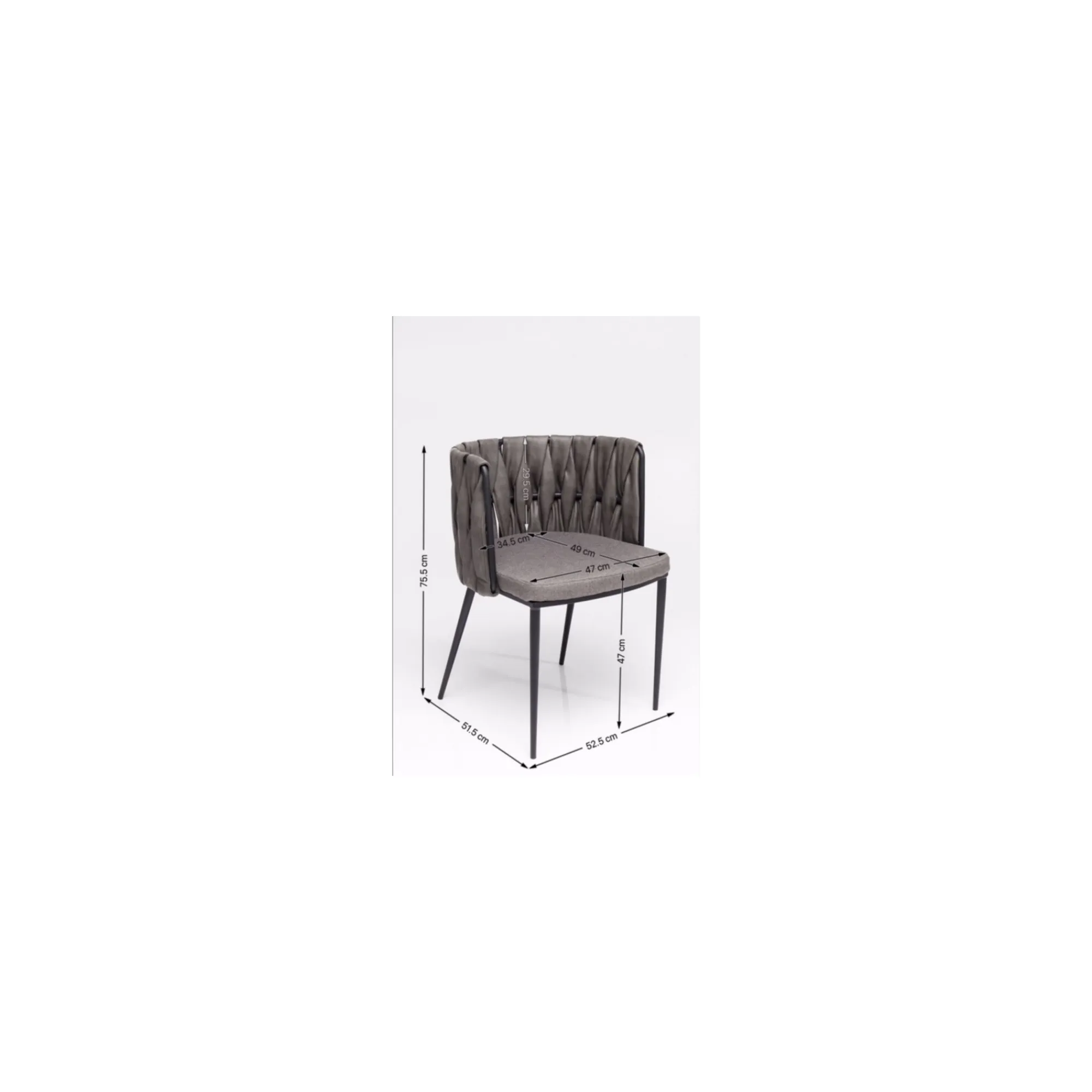 KARE Design Chaise Avec Accoudoirs Cheerio Jaune ^ Chaise