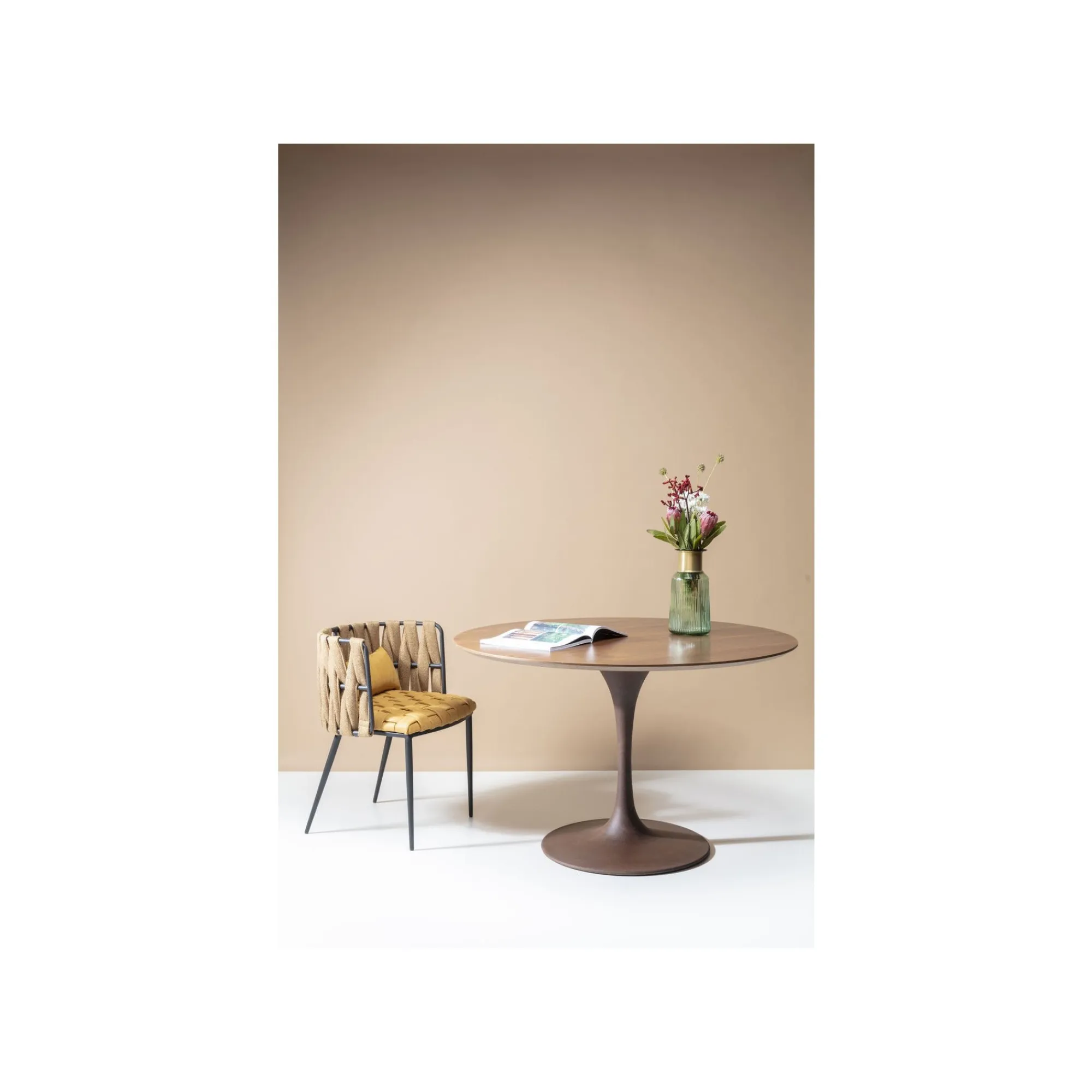 KARE Design Chaise Avec Accoudoirs Cheerio Jaune ^ Chaise