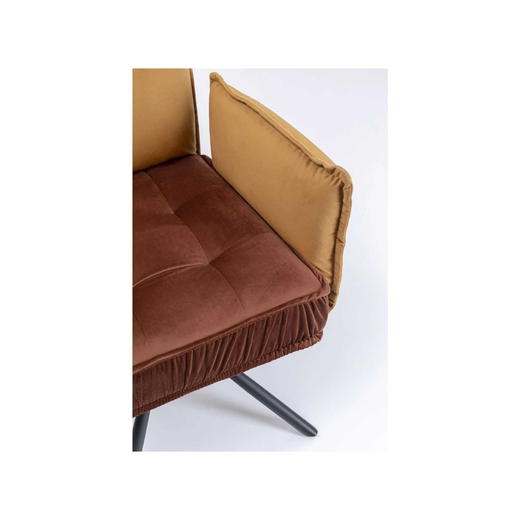 KARE Design Chaise Avec Accoudoirs Chelsea Marron ^ Chaise