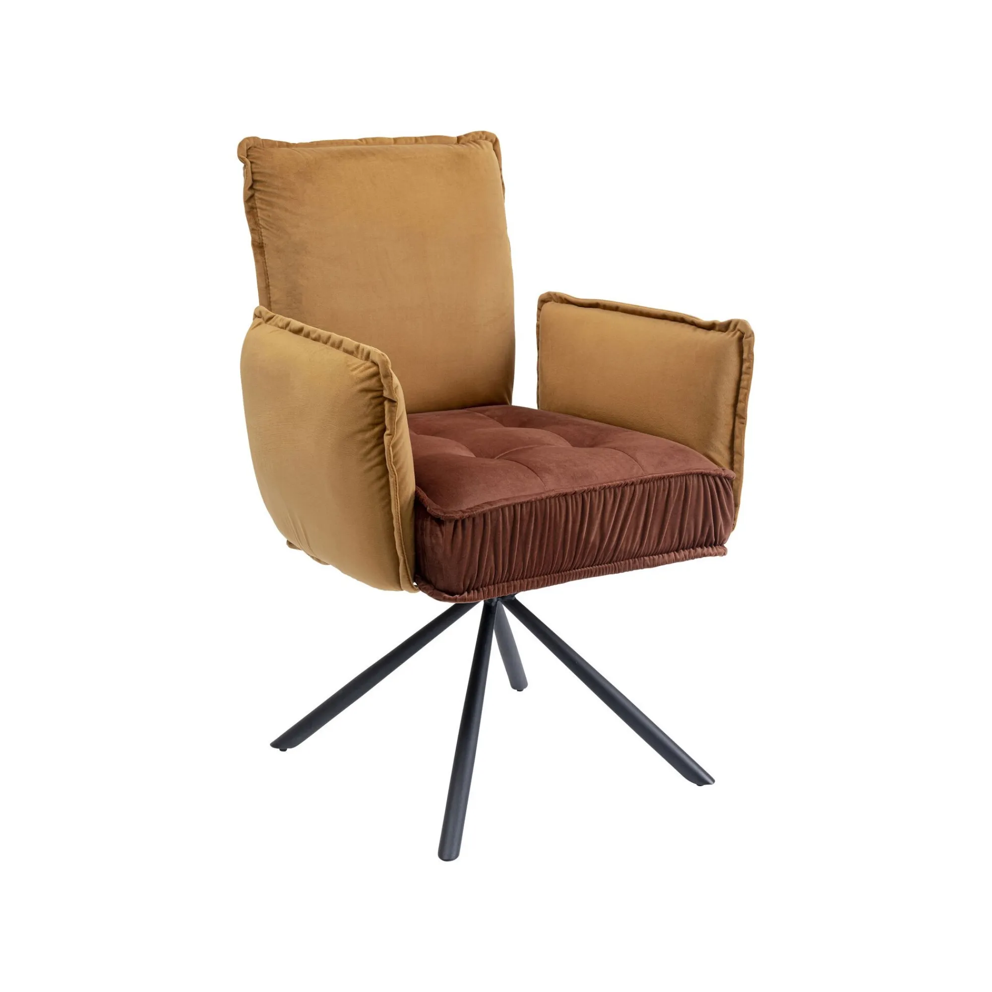 KARE Design Chaise Avec Accoudoirs Chelsea Marron ^ Chaise
