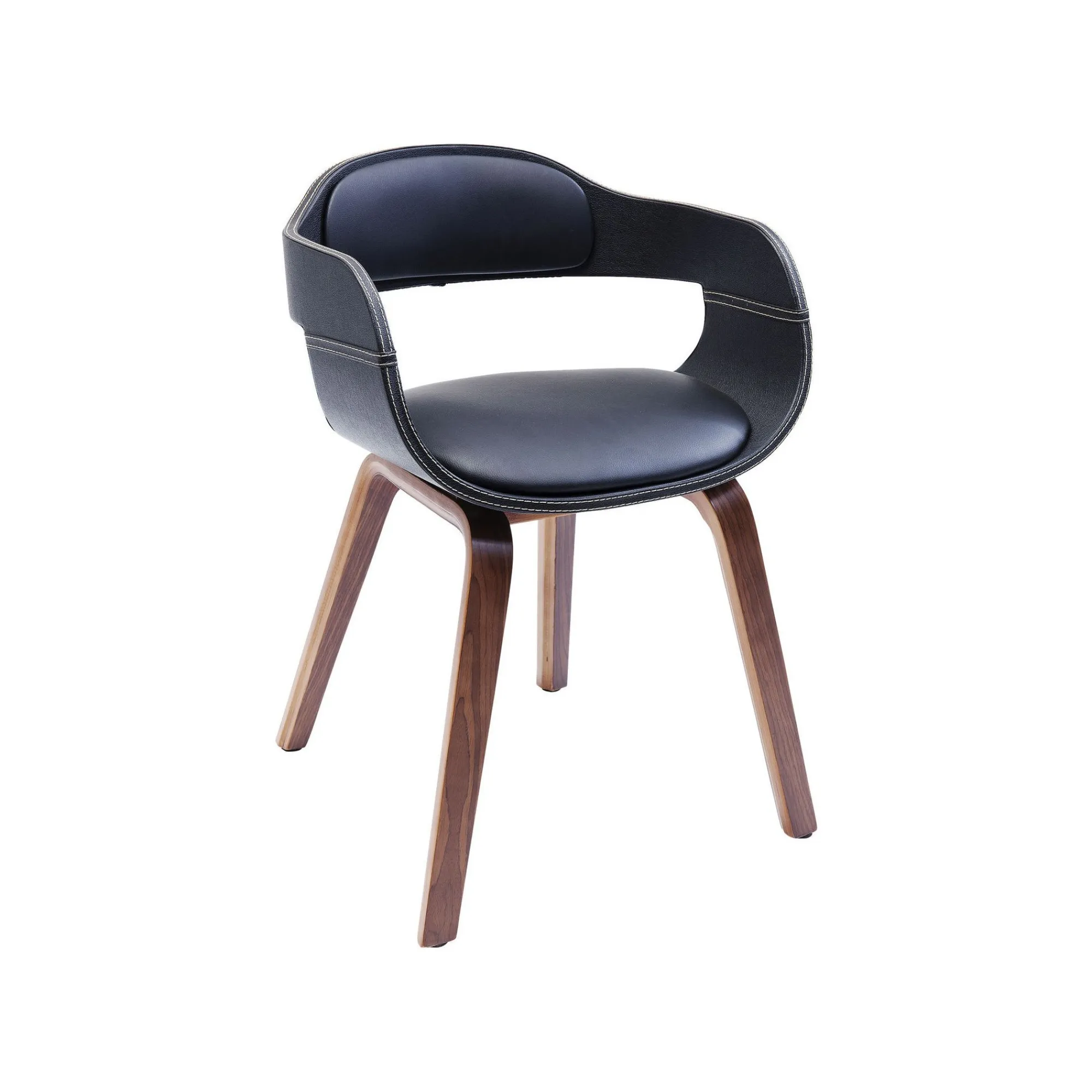 KARE Design Chaise Avec Accoudoirs Costa Noyer ^ Chaise