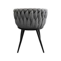 KARE Design Chaise Avec Accoudoirs Dean Grise ^ Chaise