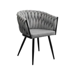 KARE Design Chaise Avec Accoudoirs Dean Grise ^ Chaise