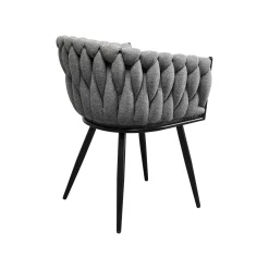 KARE Design Chaise Avec Accoudoirs Dean Grise ^ Chaise