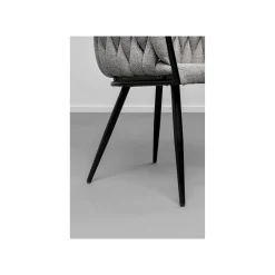 KARE Design Chaise Avec Accoudoirs Dean Grise ^ Chaise