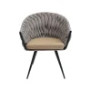 KARE Design Chaise Avec Accoudoirs Knot Marron ^ Chaise