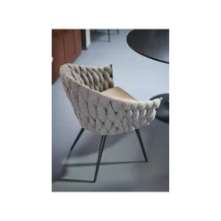 KARE Design Chaise Avec Accoudoirs Knot Marron ^ Chaise