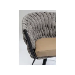 KARE Design Chaise Avec Accoudoirs Knot Marron ^ Chaise
