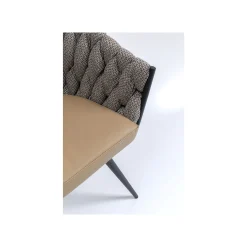 KARE Design Chaise Avec Accoudoirs Knot Marron ^ Chaise